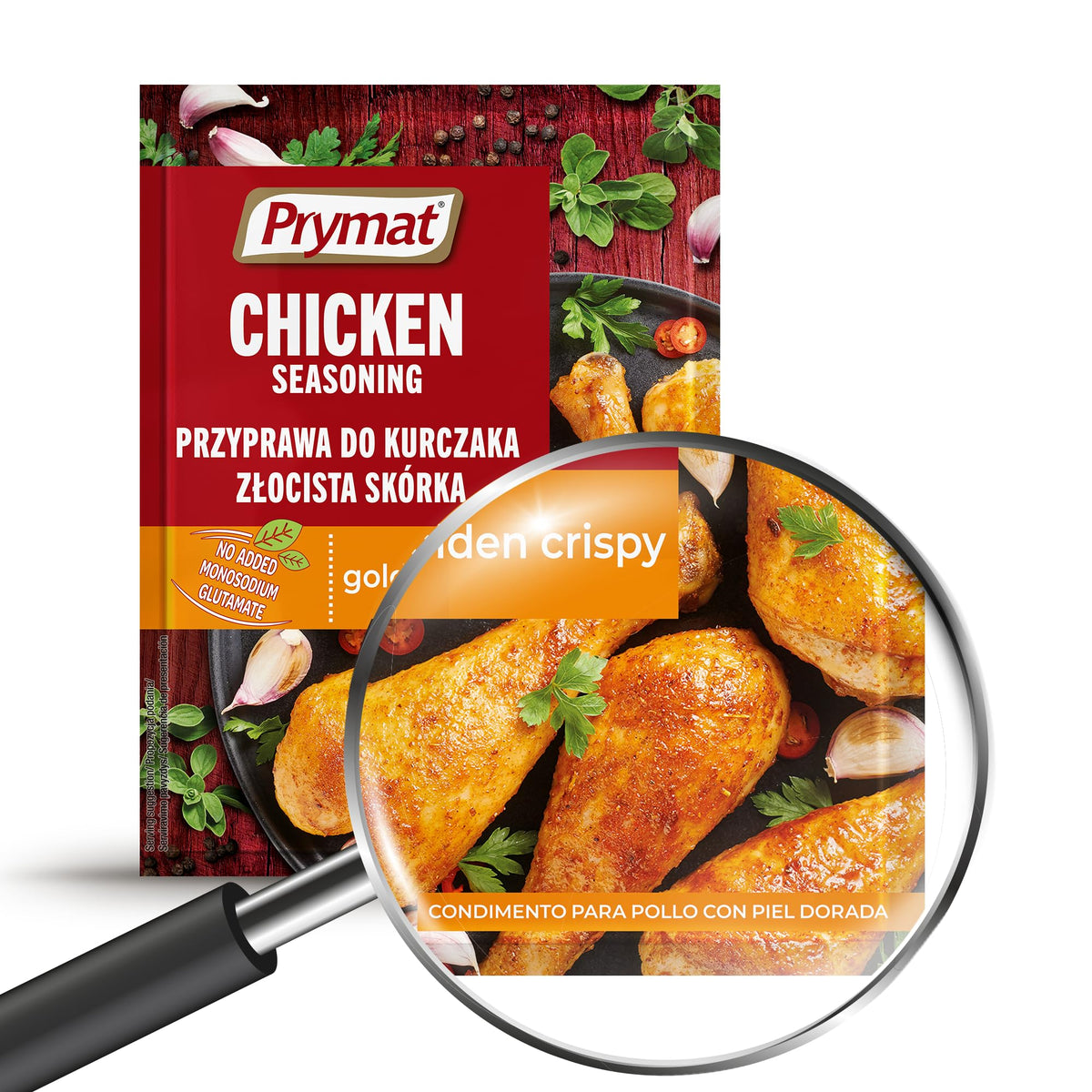 Prymat Chicken Seasoning - Blend of Herbs & Spices for Golden, Crispy Skin | 25 Sachets x 30g 5