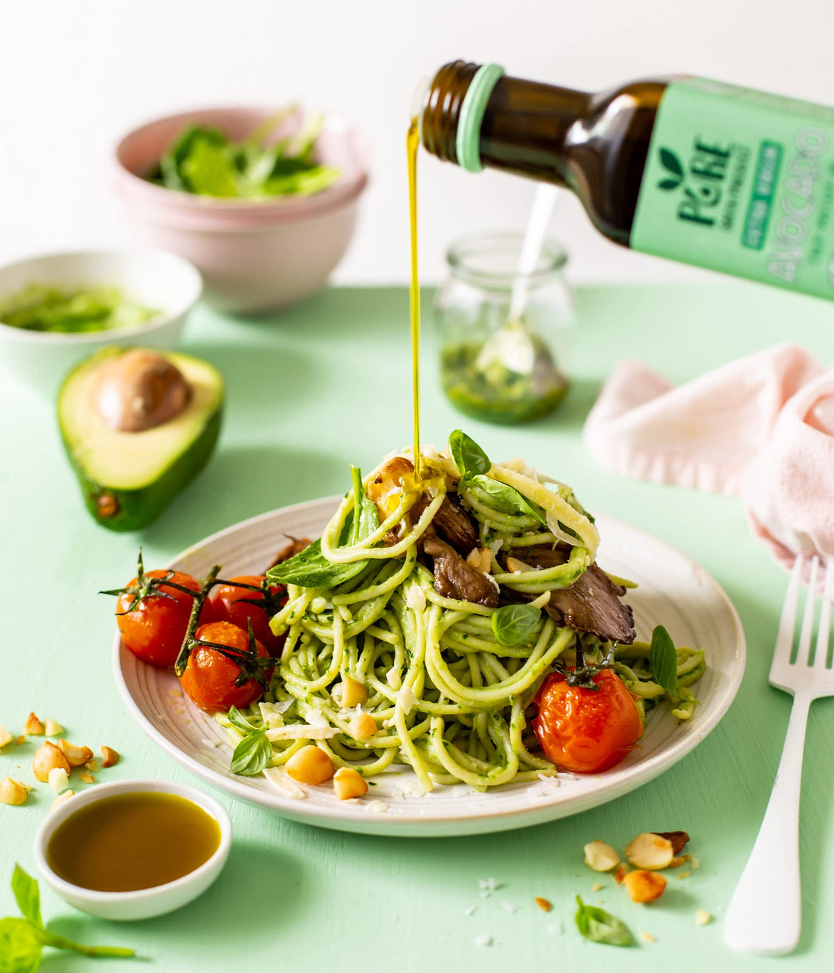 Pure South Press Cold-Pressed Extra Virgin Avocado Oil - High Heat Cooking & Drizzling | 500 ml (Pack of 2) 3