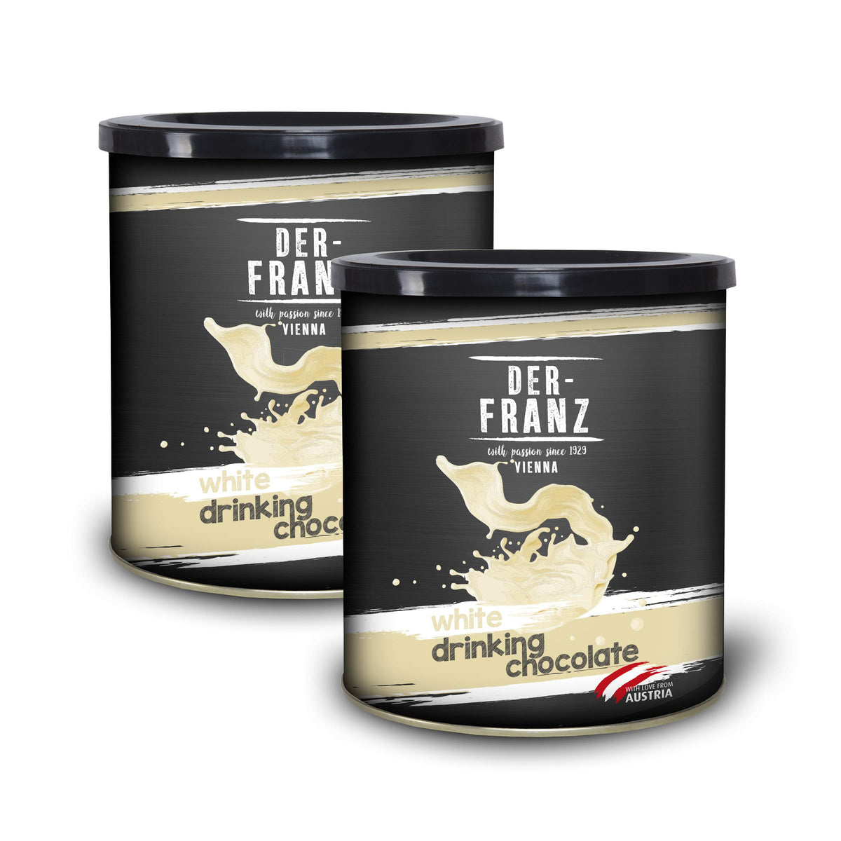 Der-Franz White Drinking Chocolate - Vanilla Flavour | 1000g Pack of 2