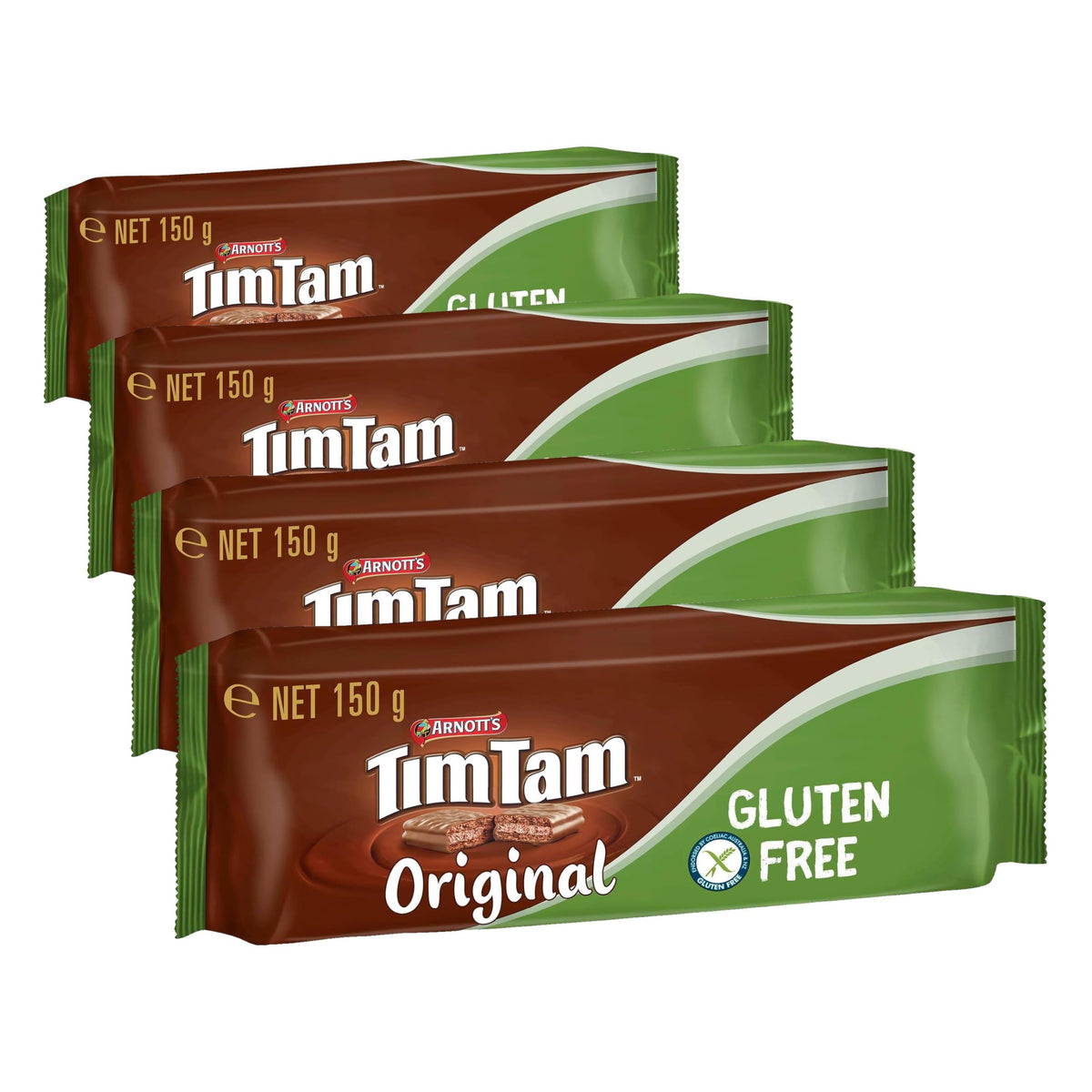 Tim Tam Gluten Free Original Biscuits - 150g Pack of 4