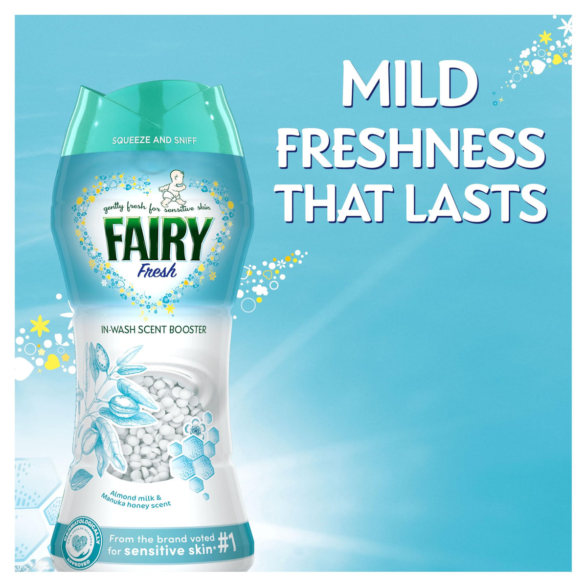 Fairy Non Bio Almond Milk & Manuka Honey Fabric Conditioner - Gentle Freshness & Softness | 735g | Pack of 2 4