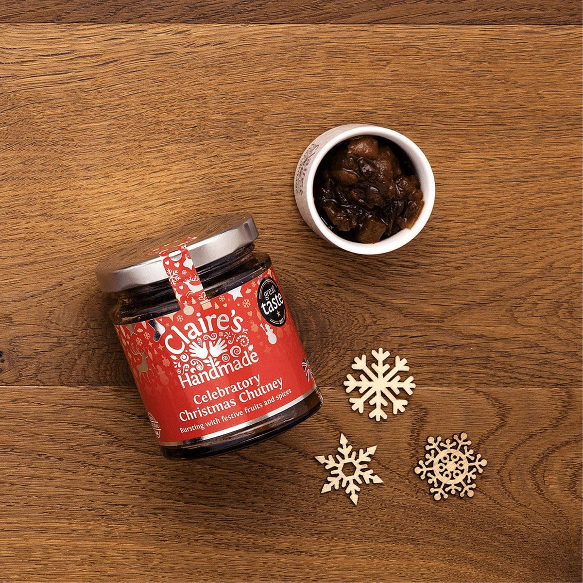 Claire's Handmade Celebratory Christmas Chutney - Apricot, Date & Prune - 200g 4