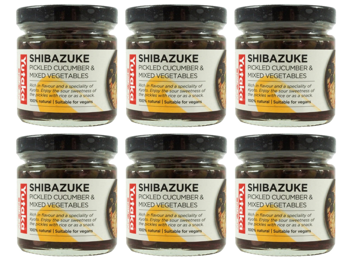 Yutaka Shibazuke Mixed Vegetable Pickles - Authentic Kyoto-Style, 110g Jars (Pack of 6) 1