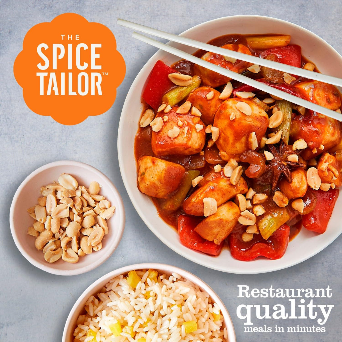 The Spice Tailor Spicy Kung Pao Sauce Kit - Authentic Asian Flavours, Pack of 5 4
