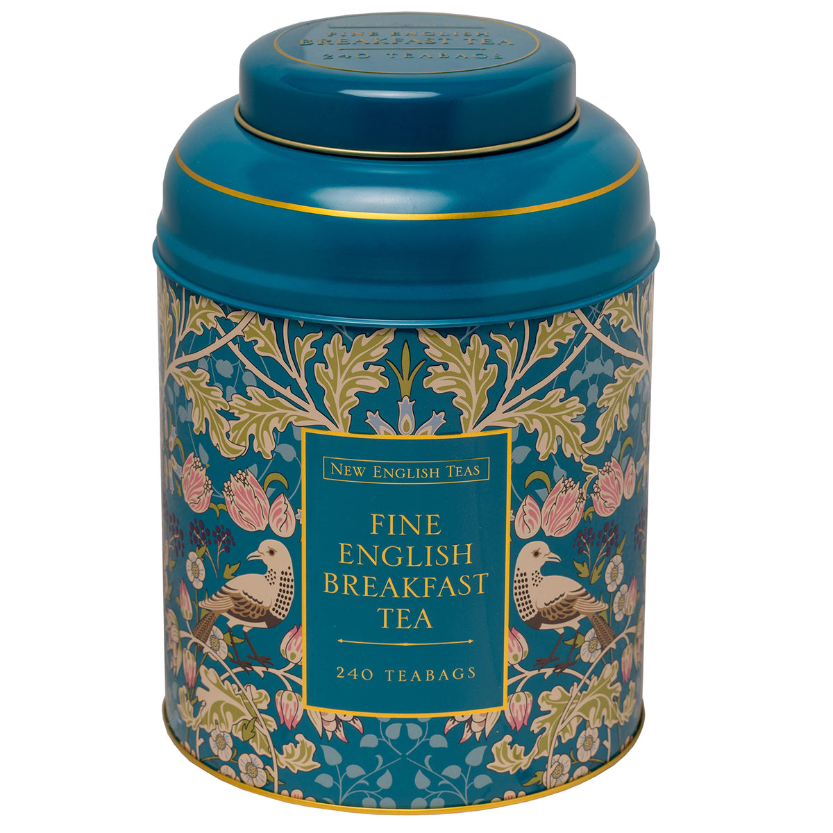 New English Teas Song Thrush Tea Tin - 240 English Breakfast Teabags