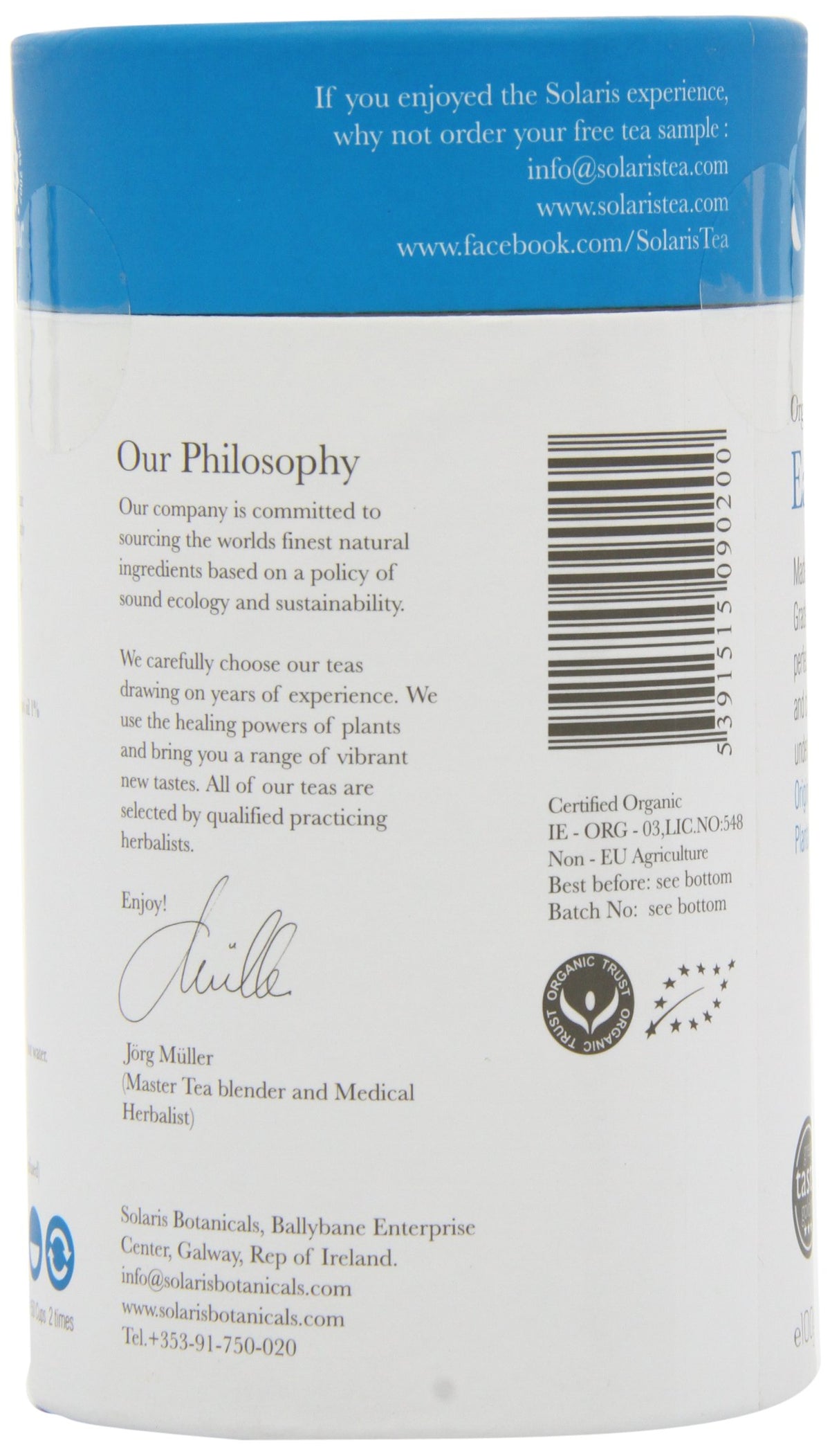 Solaris Tea Organic Loose Whole Leaf Earl Grey - 100g | Antioxidant Rich | Bergamot Infused 5