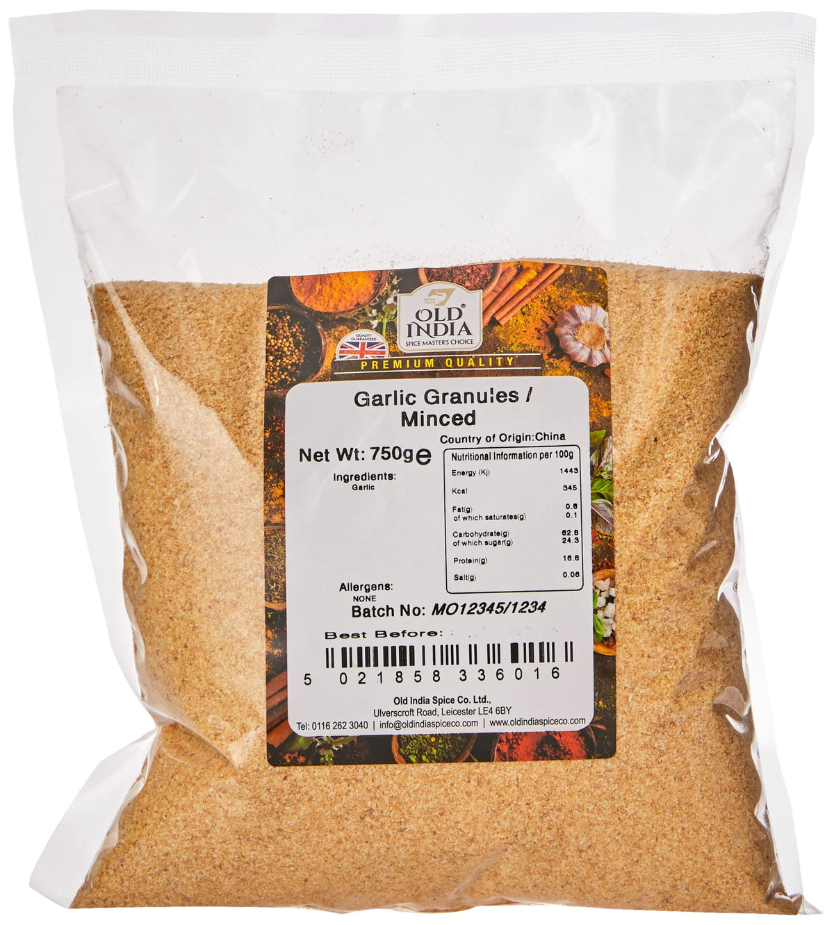 Old India Garlic Granules - 750g