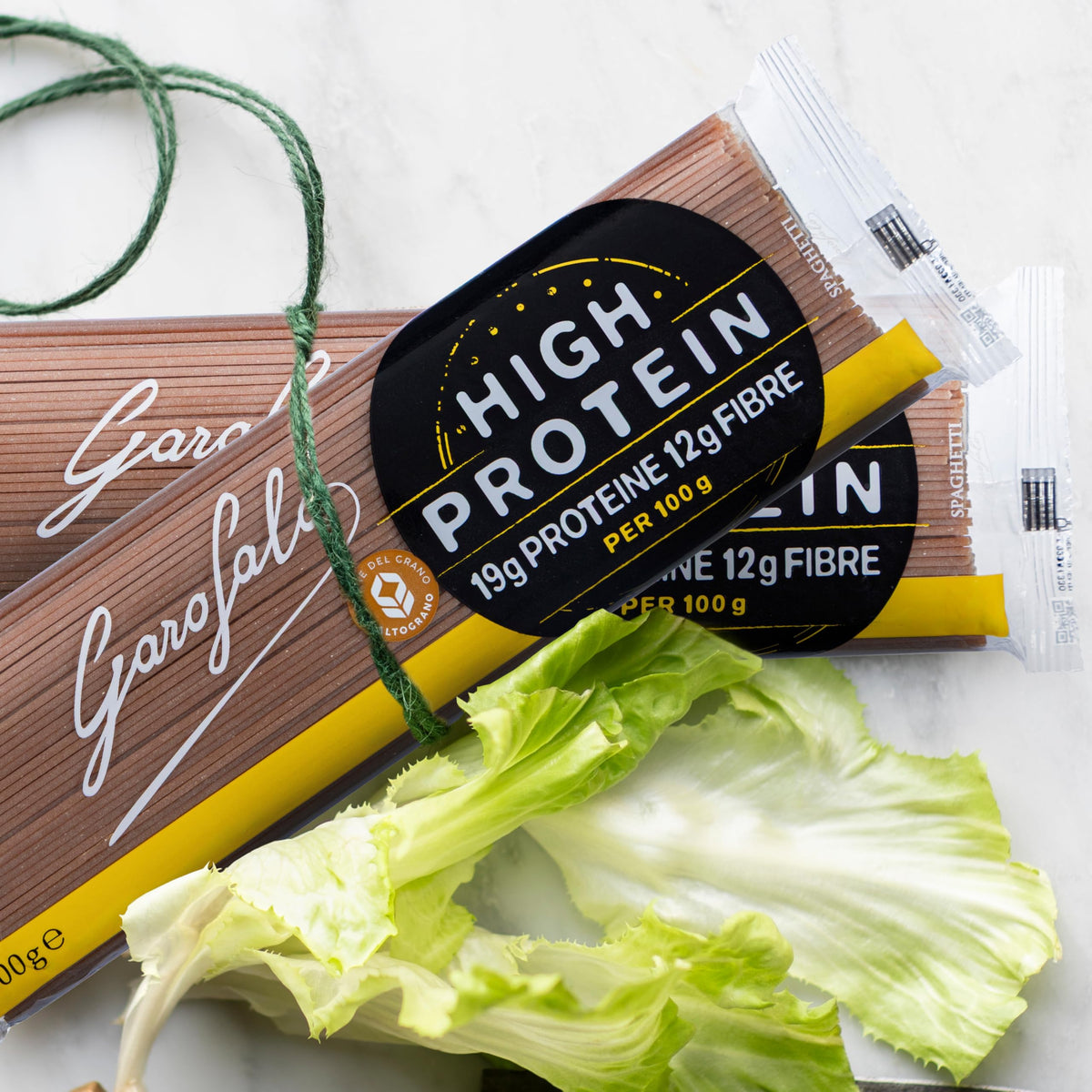 Garofalo High Protein Spaghetti Pasta - 19g Protein per 100g | 500g Pack 4