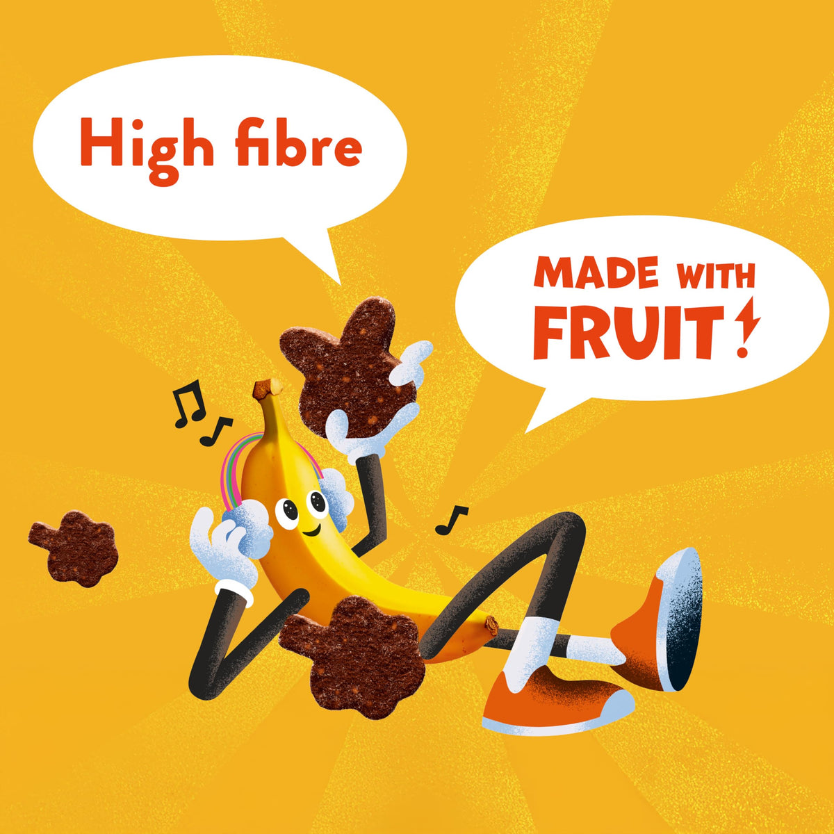 Goodies Banana & Date Fruit Bites - High Fibre, No Added Sugar | 20 x 20g Packs 3