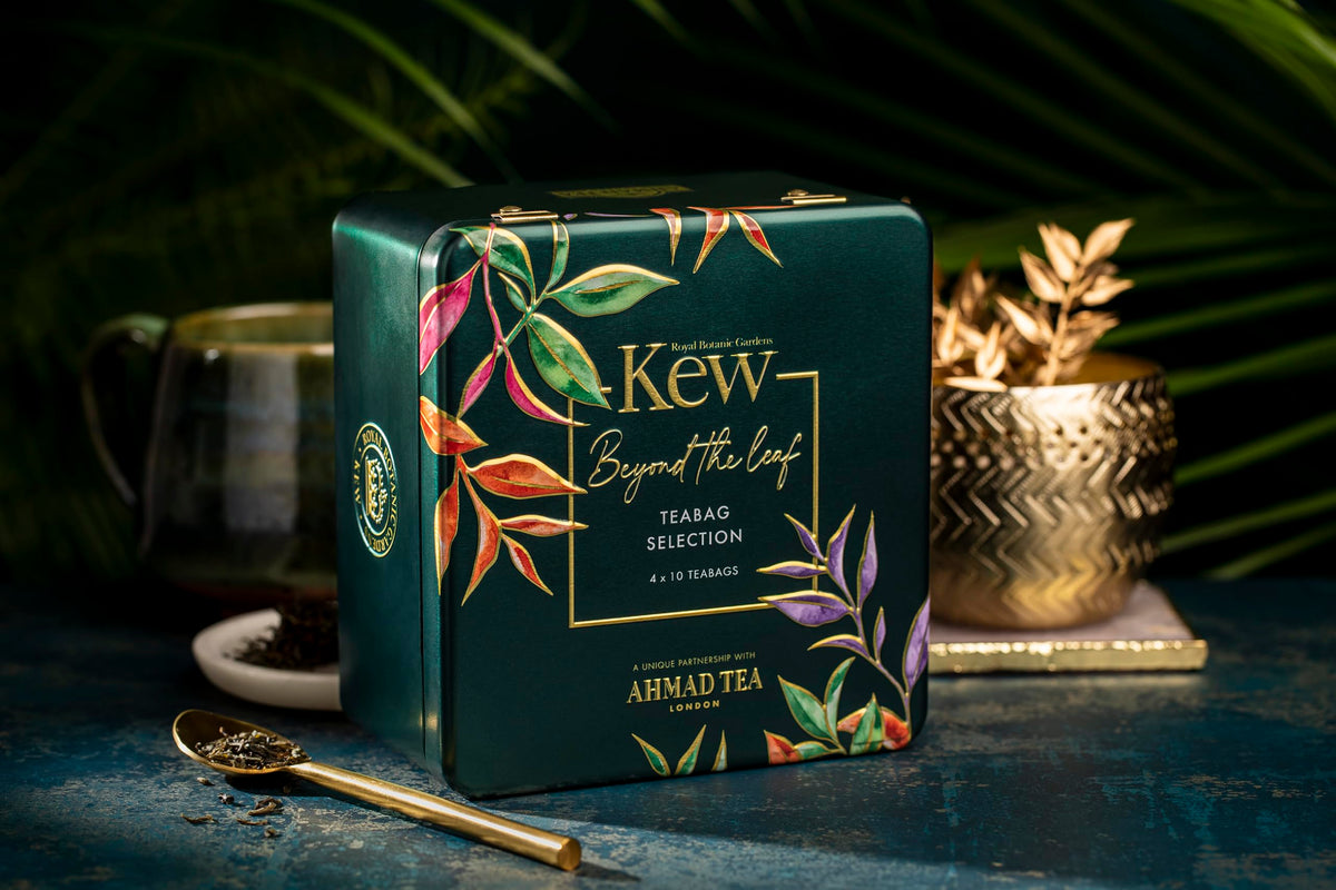 Ahmad Tea Selection Caddy - 40 Teabags | Black Tea Collection | Kew Gardens Collaboration 2