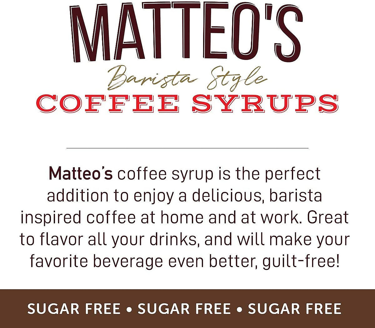Matteo's Sugar Free Mocha Coffee Syrup - 0 Calories, 0 Added Sugars | 750 ml (Pack of 2) 3