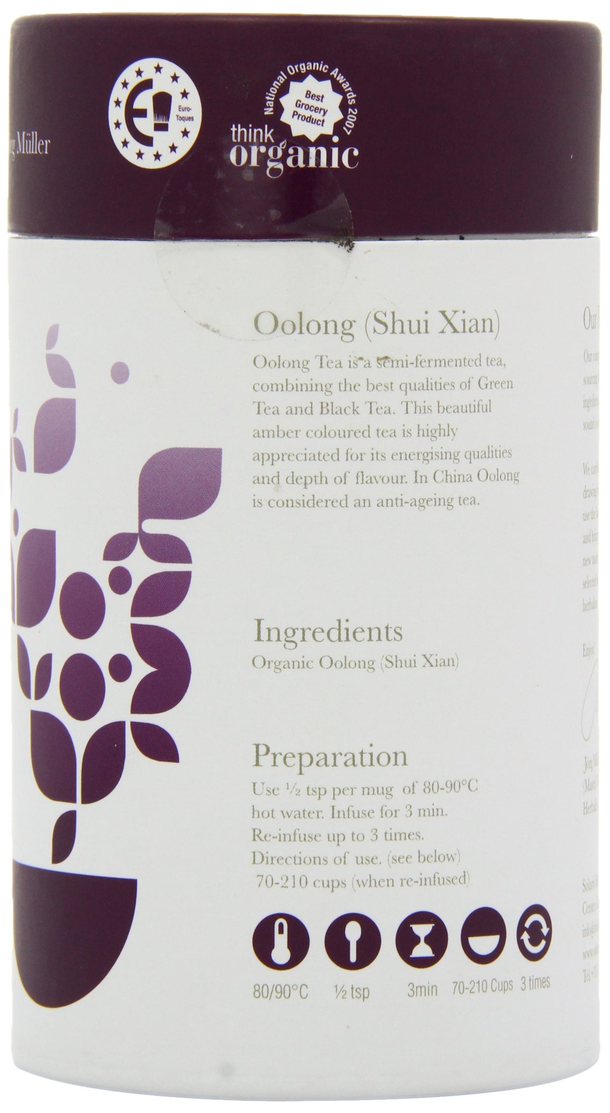 Solaris Tea Organic Loose Whole Leaf Oolong Shui Xian Tea - 75g 3