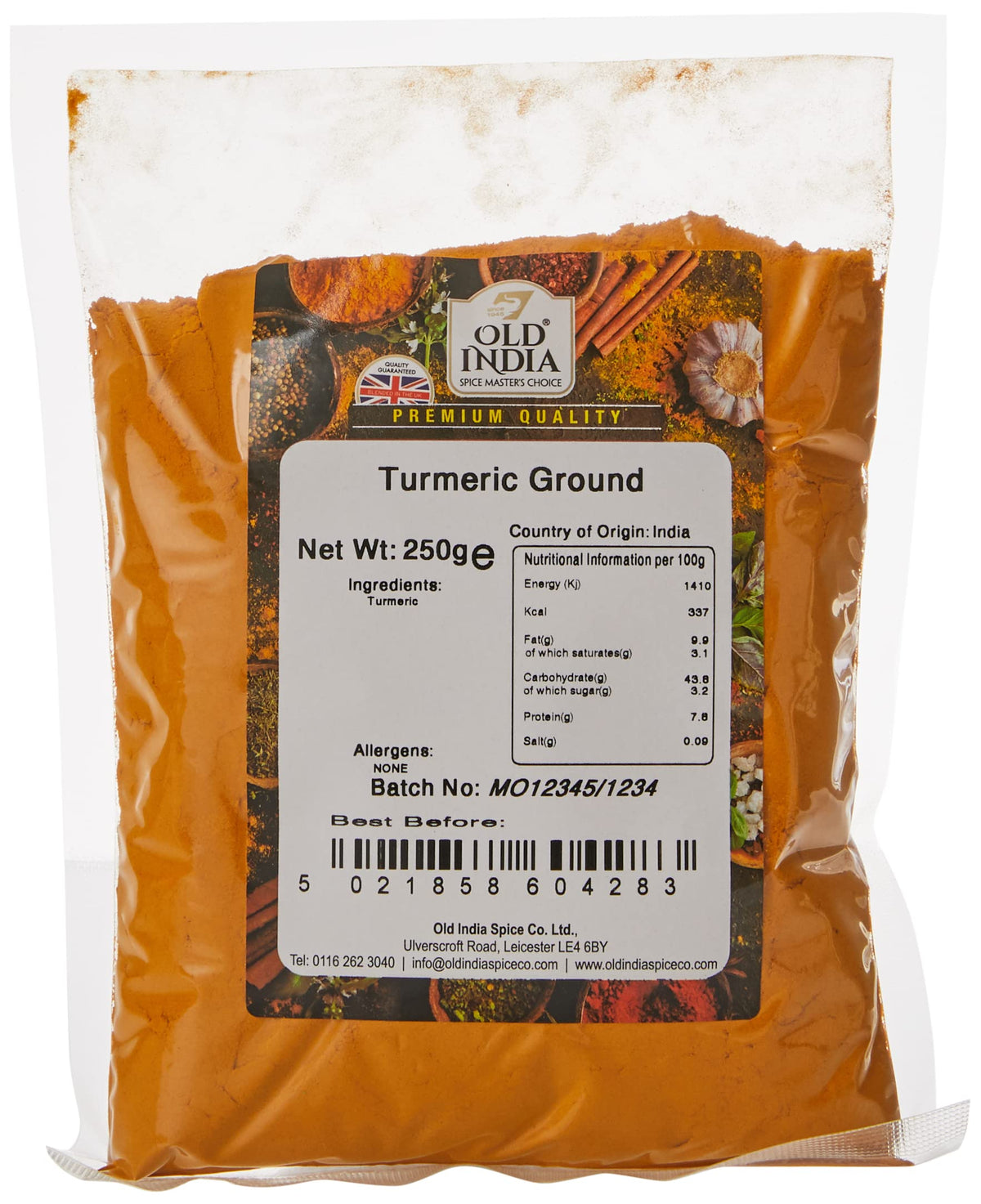 Old India Ground Turmeric Powder - 100% Natural, Additive-Free | 250g 1