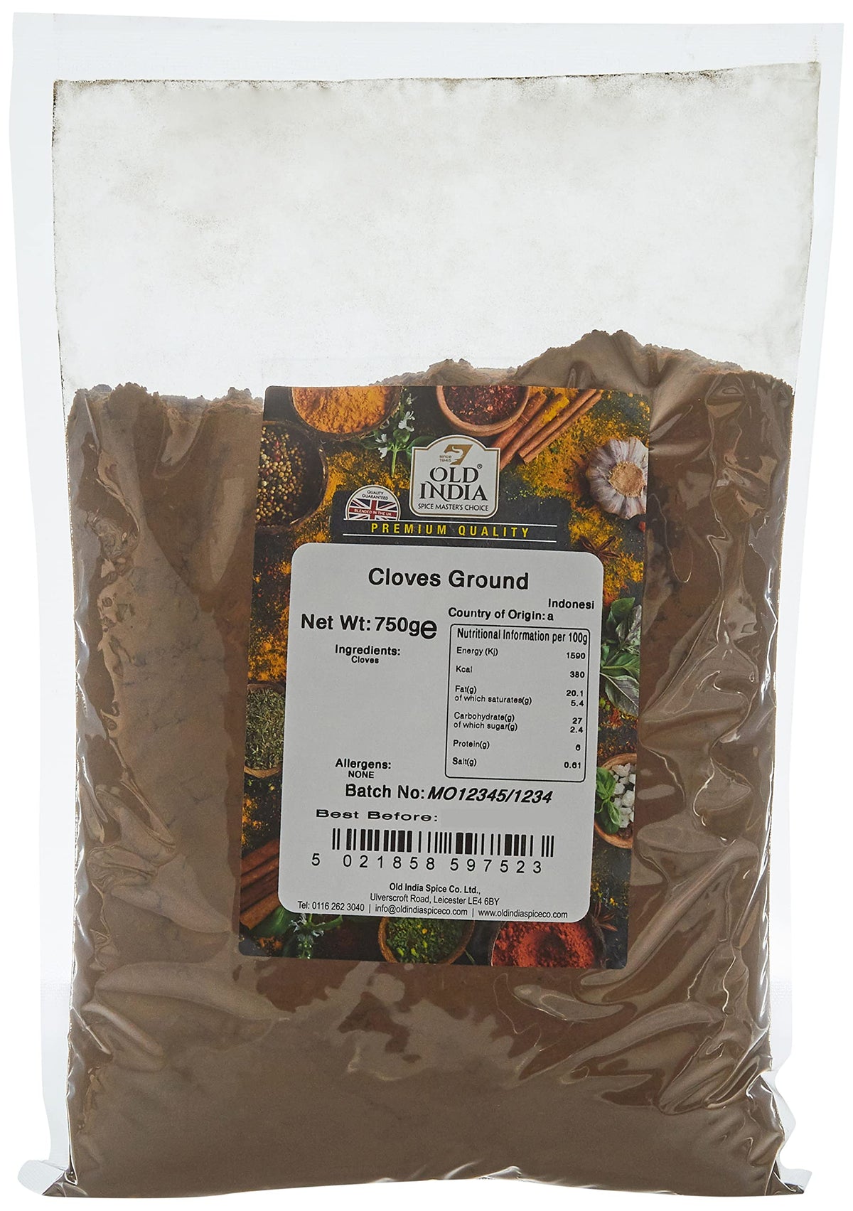 Old India Ground Cloves - 750g Natural Powder 1