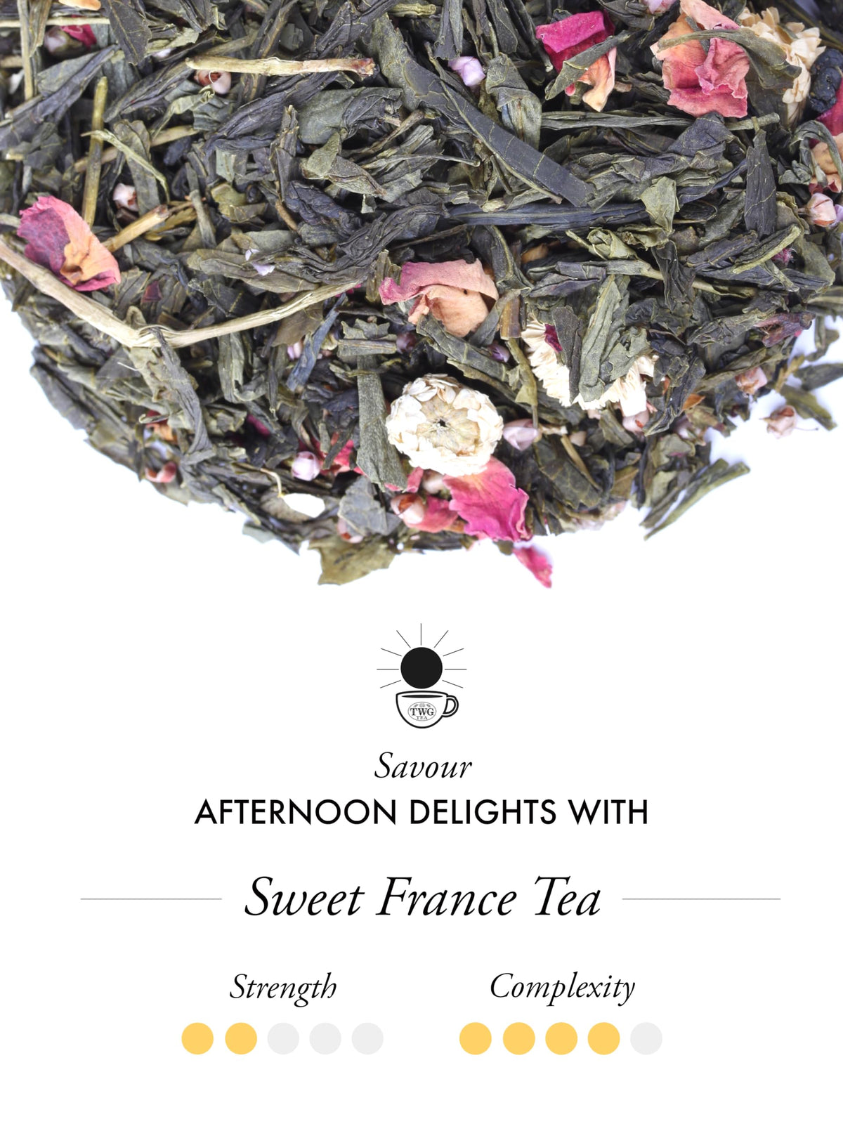 TWG Tea Sweet France Tea - Chamomile Flowers & Rose Petals Herbal Tea