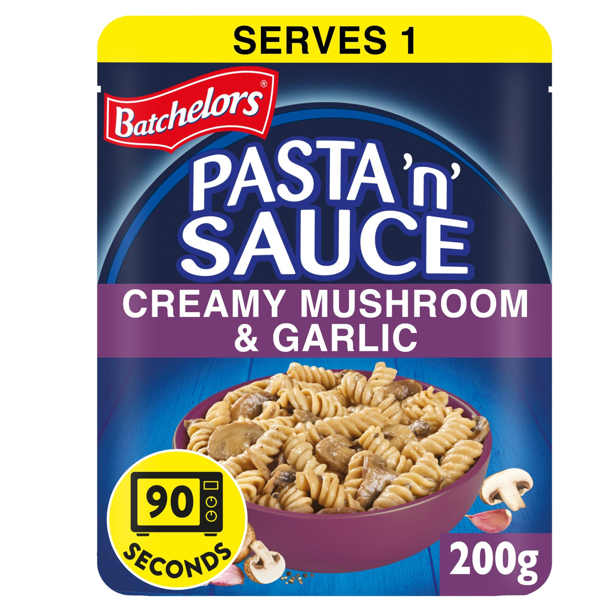 Batchelors Pasta 'n' Sauce Mushroom & Garlic Microwave Meal - Pack of 6