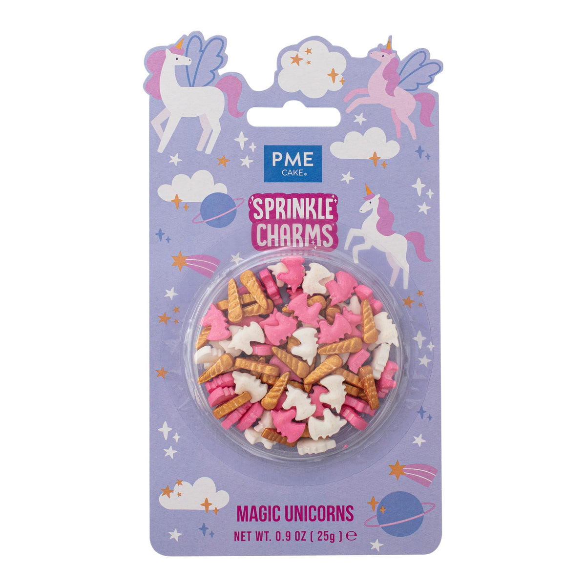 PME Unicorn & Wing Sprinkle Charms - Edible Decorations for Cakes & Desserts (25g) 1