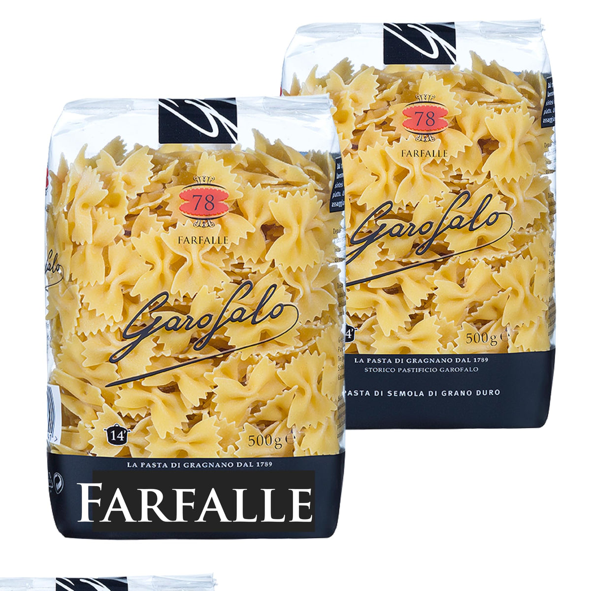 Garofalo Farfalle Dry Pasta - 1kg (Pack of 2 x 500g)
