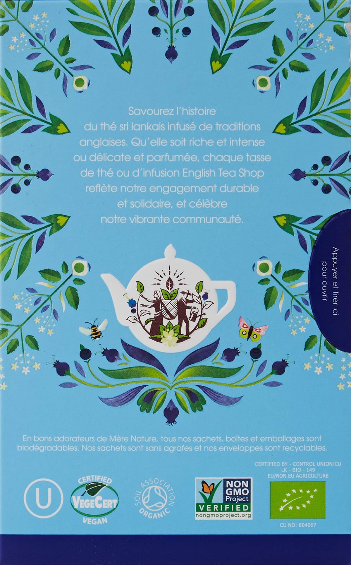 English Tea Shop Organic White Tea, Blueberries & Elderflower - 20 Count (Pack of 2) 5