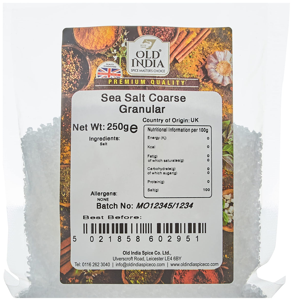 Old India Coarse Sea Salt - 250g