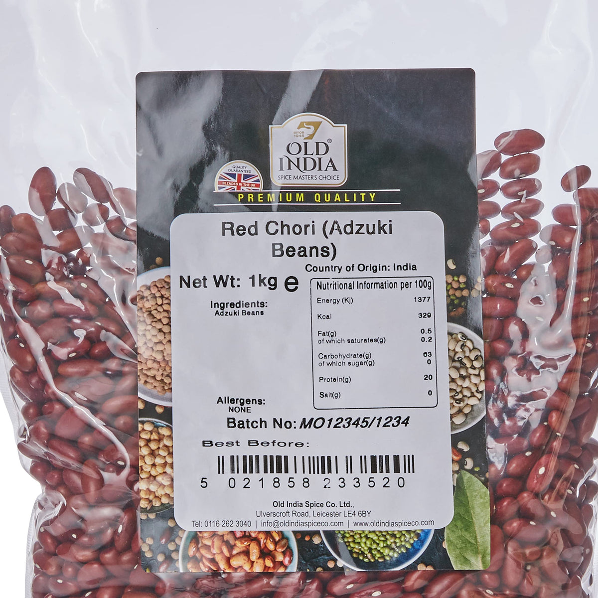 Old India Red Chori (Adzuki Beans) - 1kg