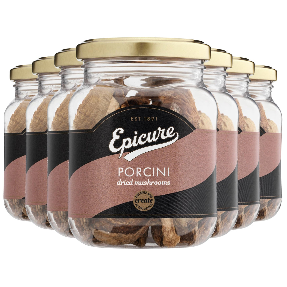 Epicure Porcini Dried Mushrooms - 30g Packs (Pack of 6) | Intense Umami Flavor | Natural Ingredients