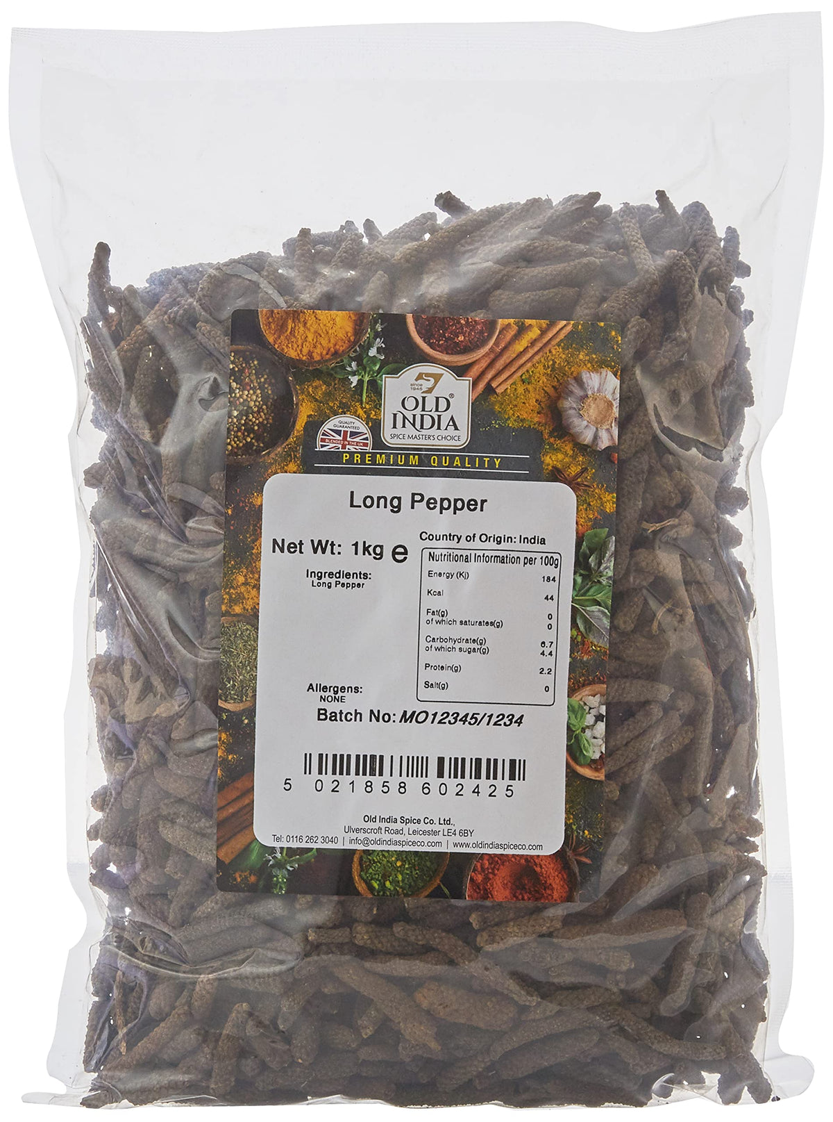 Old India Long Pepper - 1kg | Natural, Additive-Free, GMO-Free 1