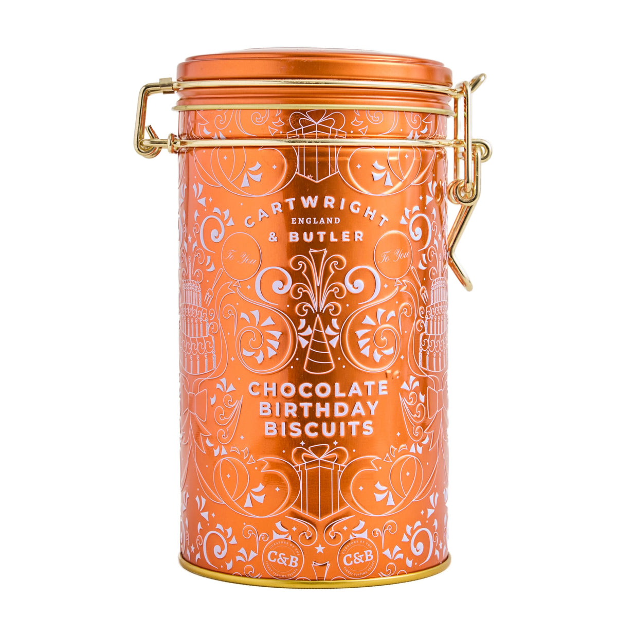 Cartwright & Butler Chocolate Brownie Biscuits - Rich Chocolate Flavour | 200g Tin | Vegetarian