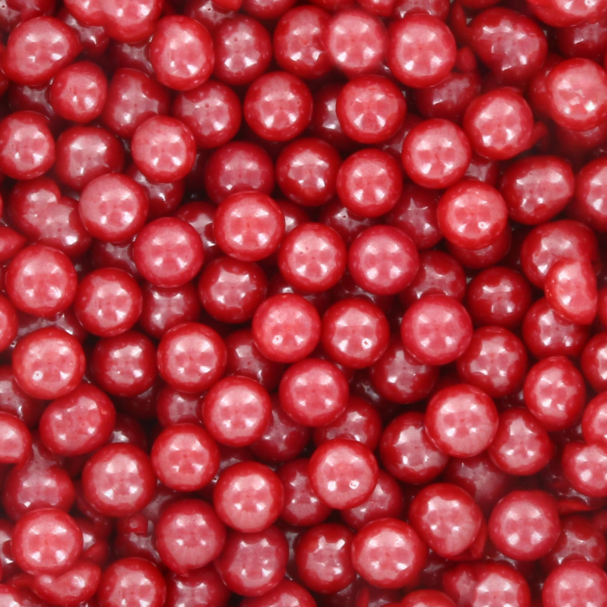 Culpitt Select Red Pearls Sprinkles - 5mm Edible Cake Decorations | 500g Pouch