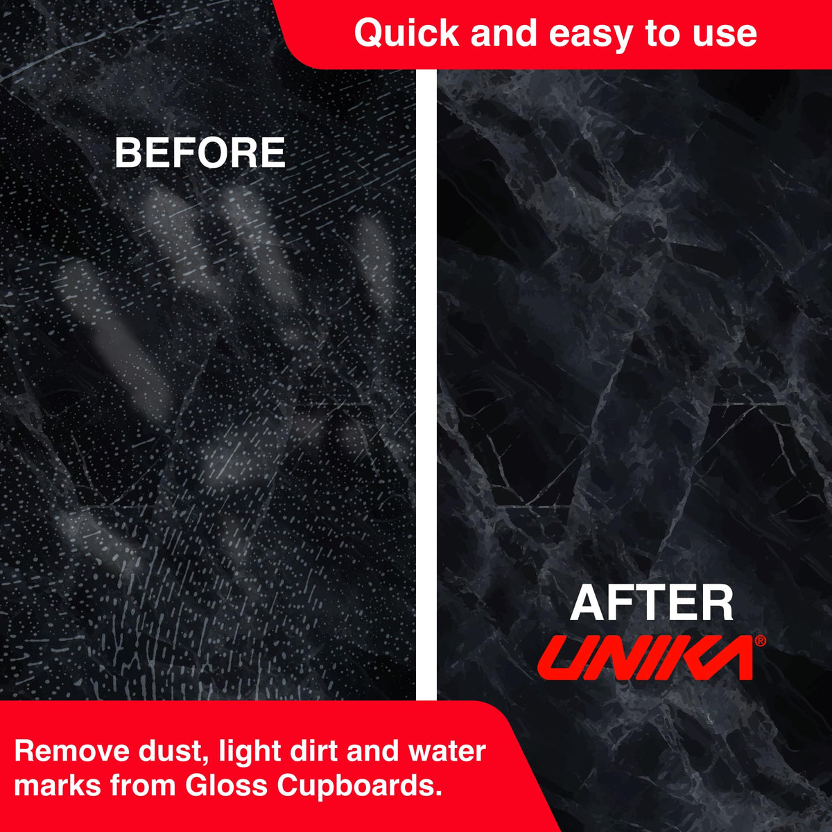Unika Gloss Surface Cleaner - Anti-Static, Streak-Free Finish | 250 ml Spray | Fresh Scent 6