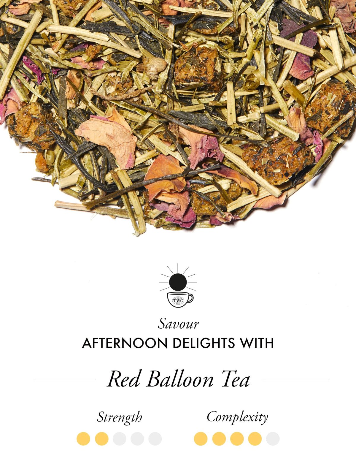 TWG Tea Red Balloon Tea - Peach & Rose Green Tea | Haute Couture Tin | 100g