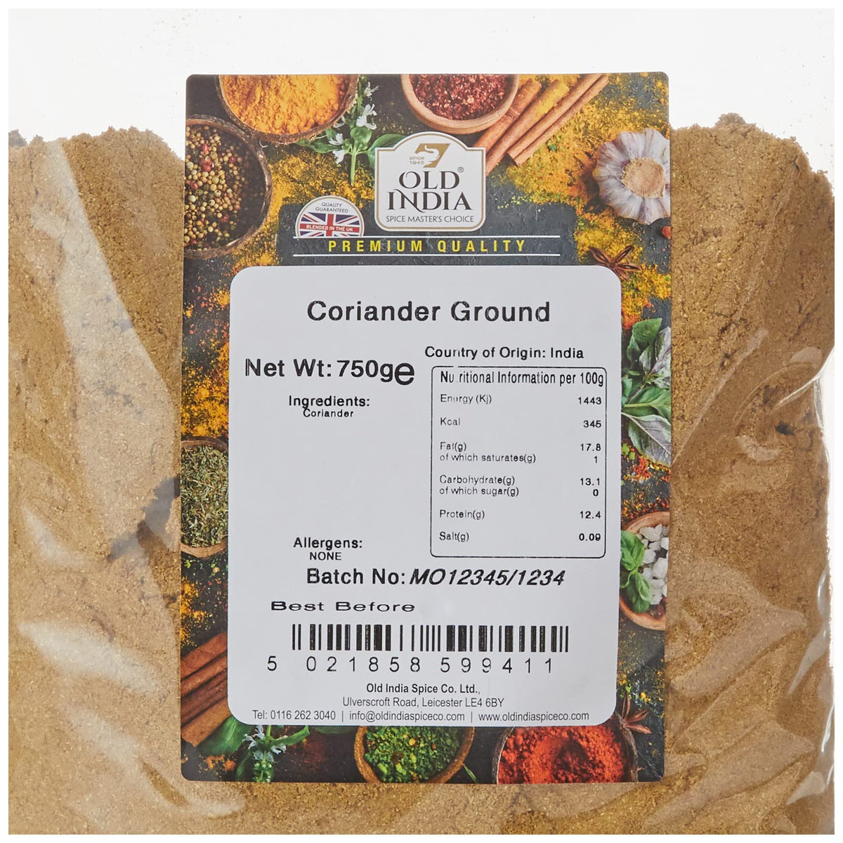 Old India Ground Coriander - 100% Natural Powder | 750g 2