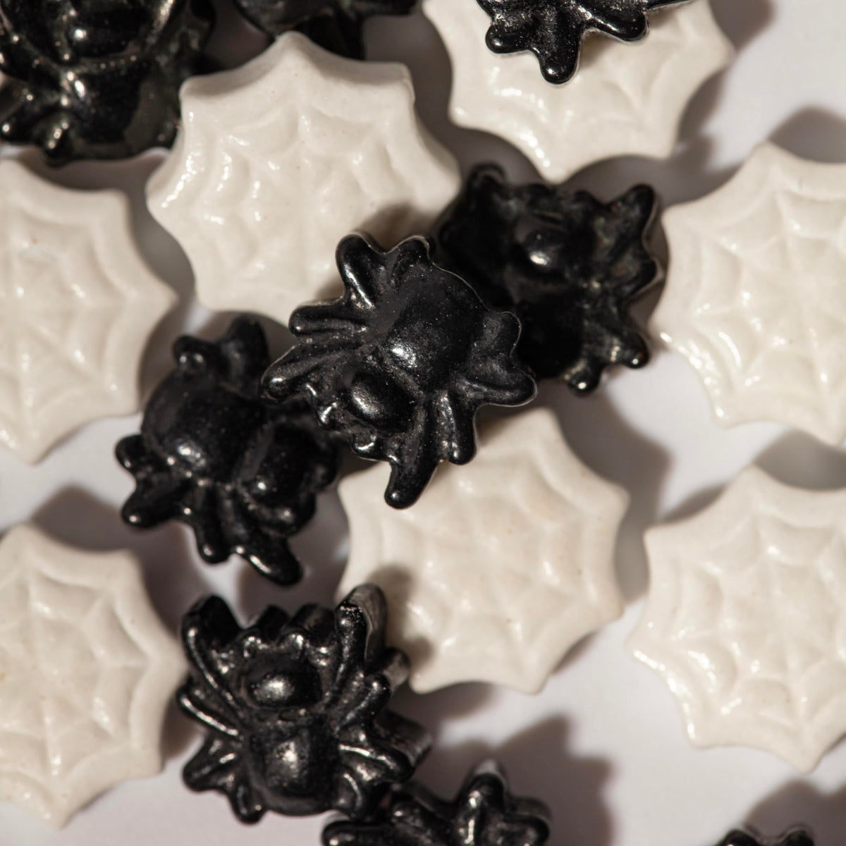 PME Halloween Spiderweb Charm Sprinkles - 25g Black & White Mix