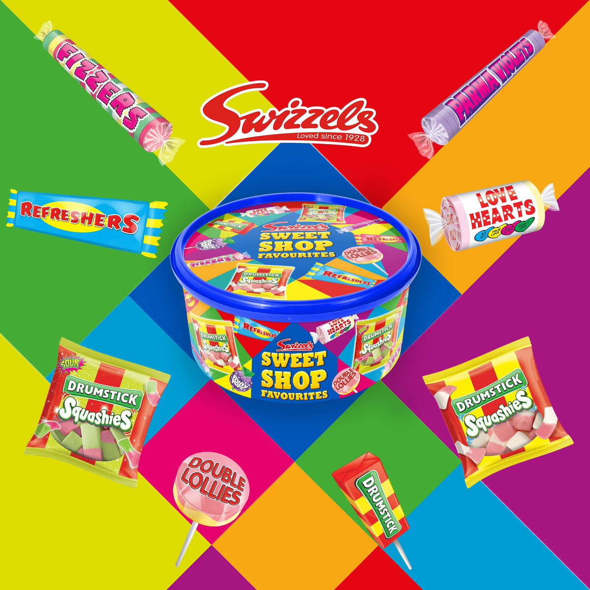 Swizzels Sweet Shop Favourites Tub - 650g (Pack of 2) | Vegetarian, Vegan, Coeliac Friendly 2