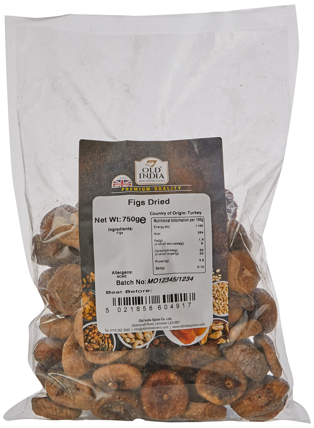 Old India Dried Figs - 100% Natural, Additive-Free | 750g 1