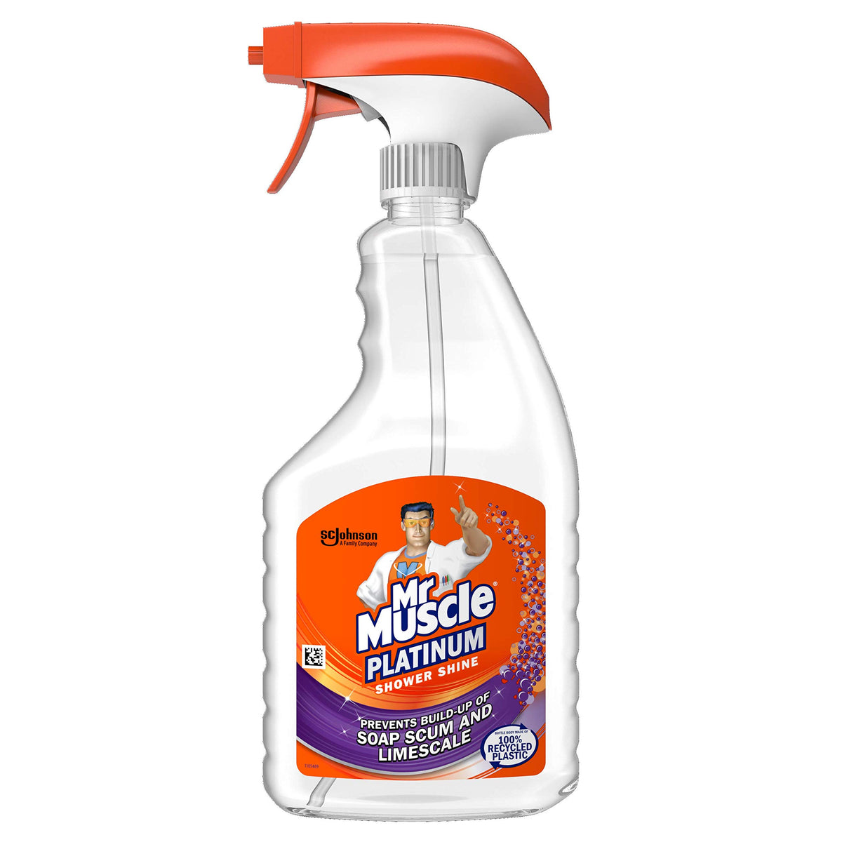 Mr Muscle Platinum Shower Shine Spray - Prevents Limescale & Soap Scum | 750 ml
