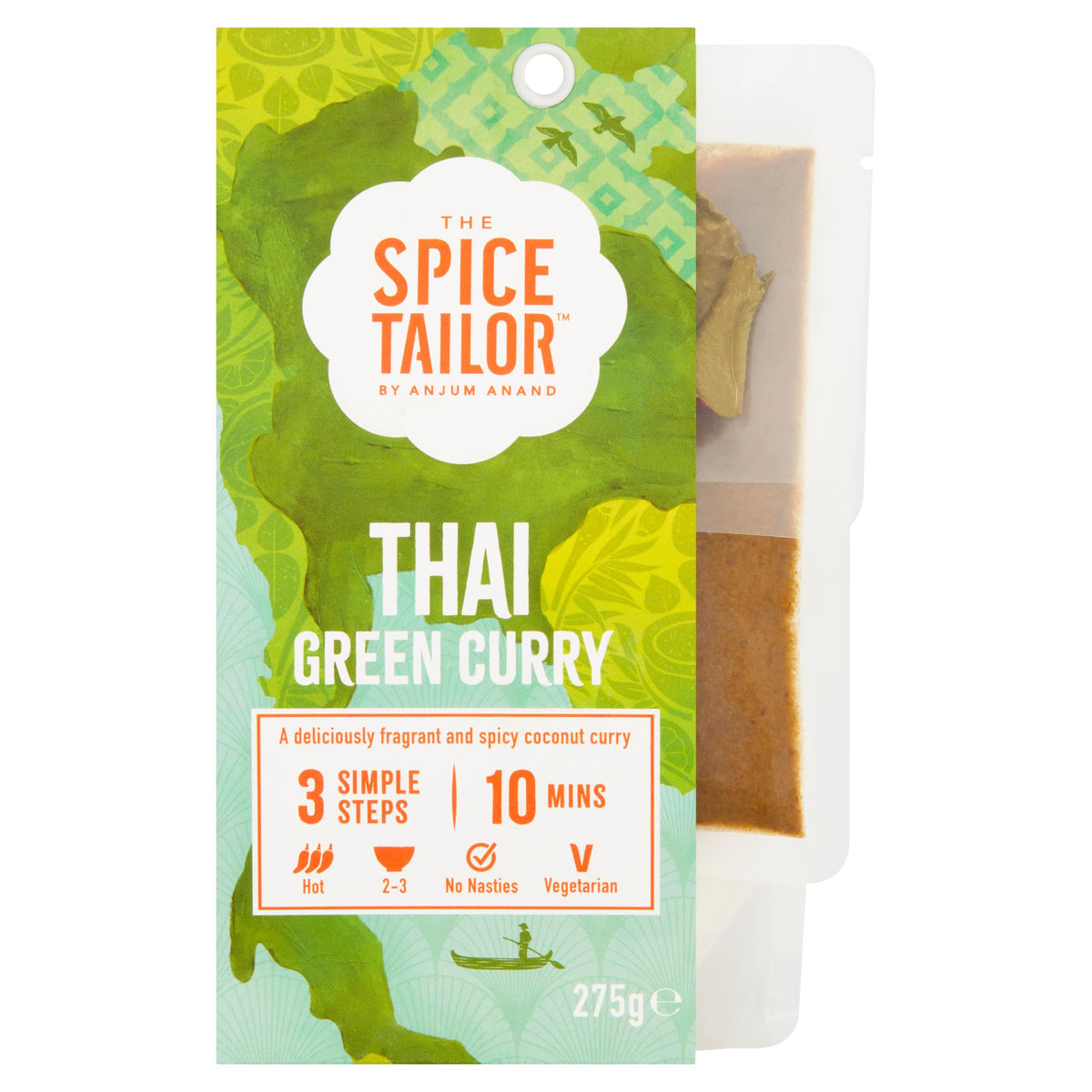 The Spice Tailor Thai Green Curry Meal Kit - Authentic Flavour, Serves 2-3, Pack of 5 3