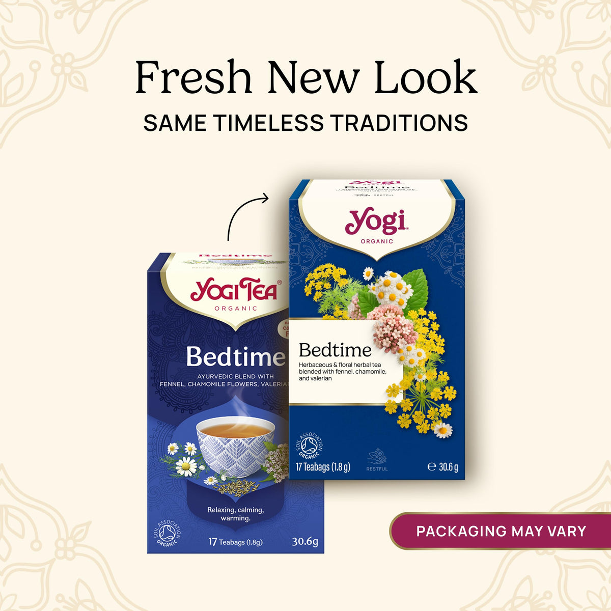 Yogi Bedtime Organic Herbal Tea - Promotes Relaxation | 6 Boxes | 102 Tea Bags 3