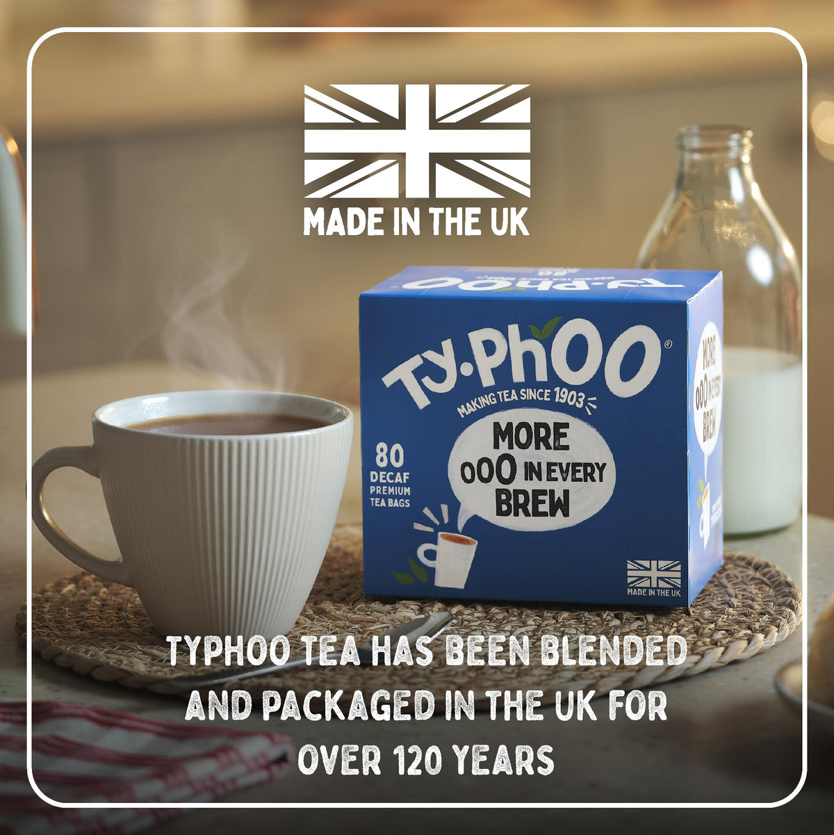 Typhoo Decaf Black Tea Bags - 80 Count | Caffeine-Free | Ethically Sourced 4