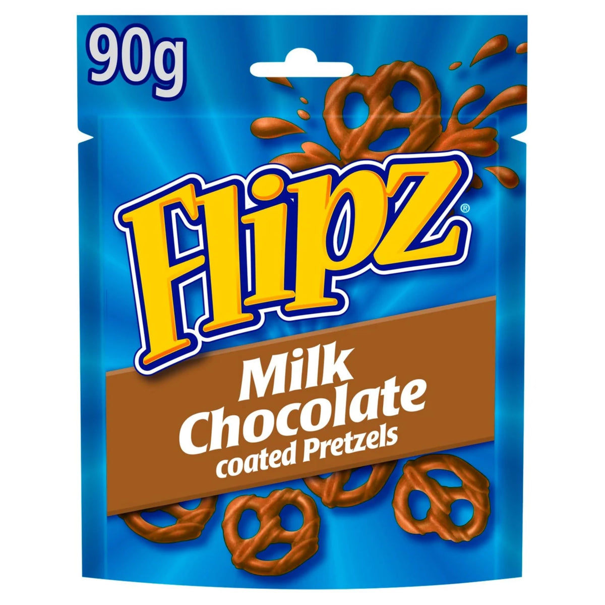 Flipz Milk Chocolate Coated Pretzels - 90g Bags (Pack of 6) 4