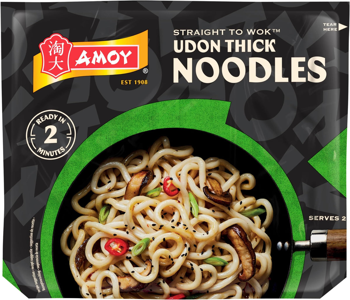 Amoy Udon Thick Noodles - 12 x 150g Packs