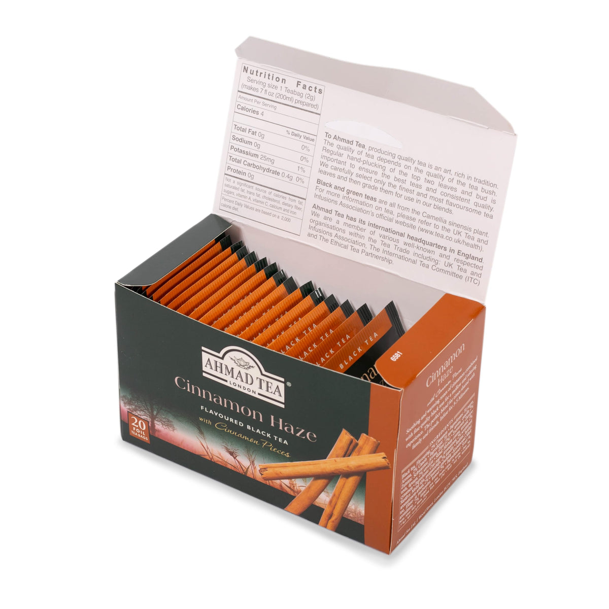 Ahmad Tea Cinnamon Haze Black Tea - 20 Teabags (Pack of 2) 2