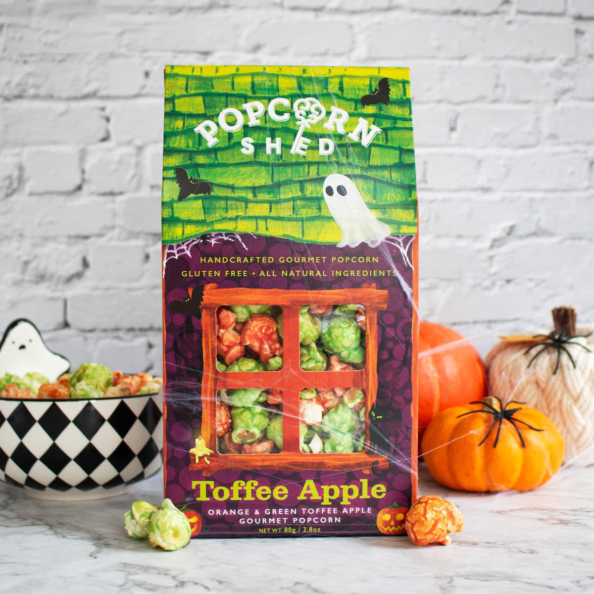 Popcorn Shed Toffee Apple Gourmet Popcorn - Sweet & Tangy Flavour | 80g 5