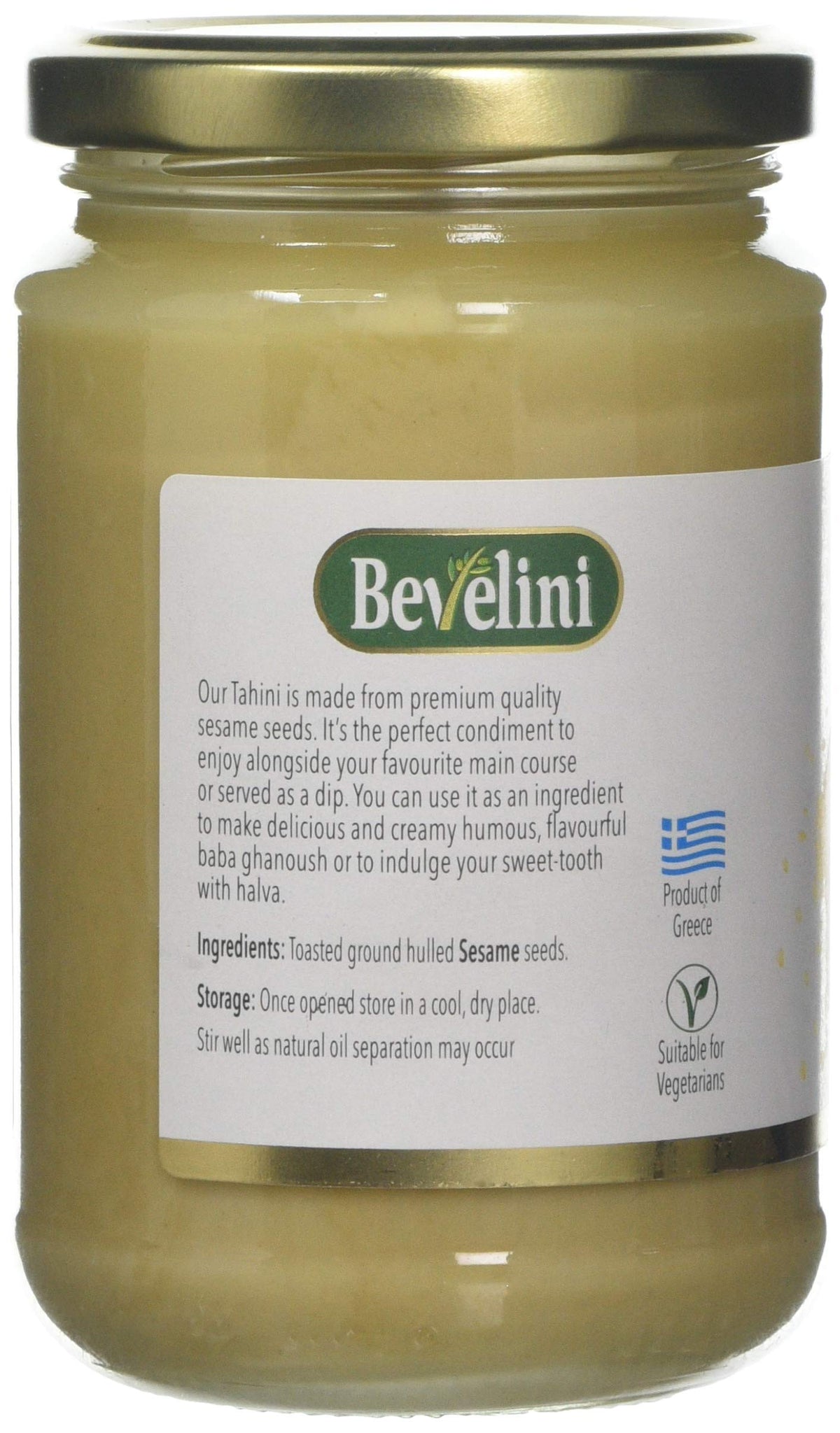 Bevelini Tahini - Smooth Sesame Paste | 300g | 100% Sesame Seeds 2