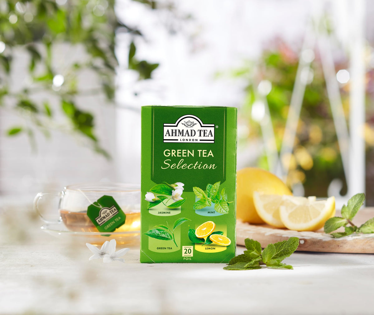 Ahmad Tea Green Tea Selection Pack - 20 Teabags 4