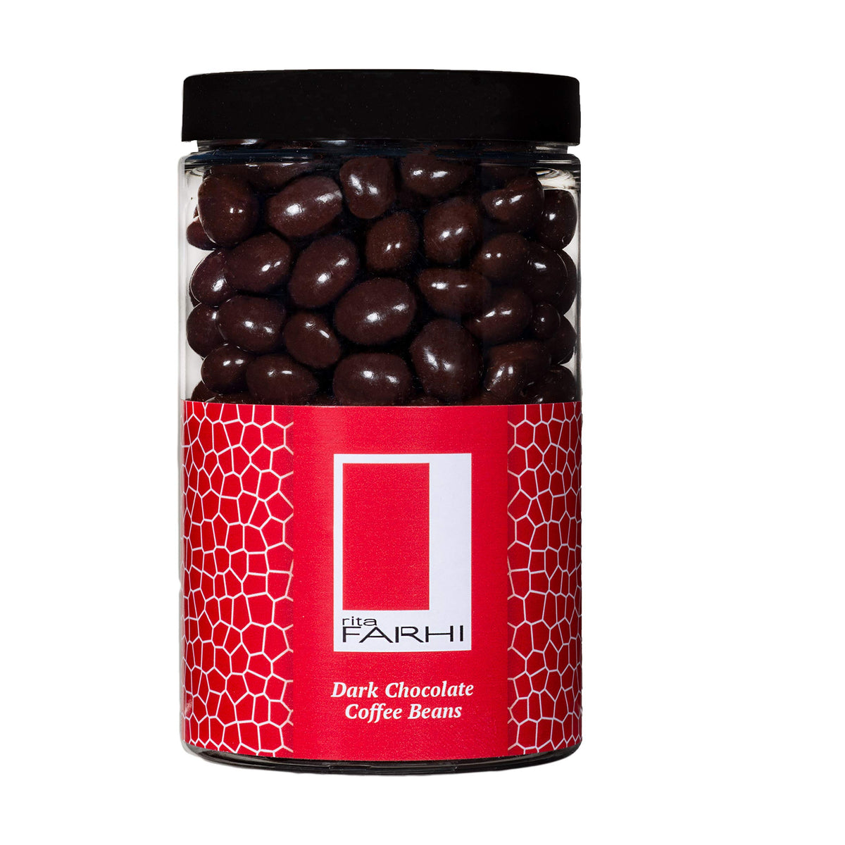 Rita Farhi Dark Chocolate Covered Coffee Beans - 290g Jar