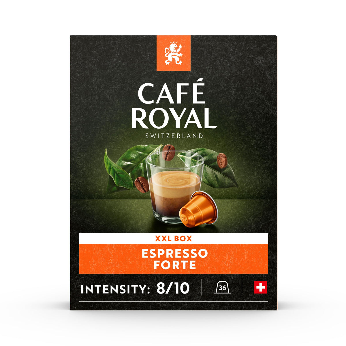 Café Royal Espresso Forte Capsules - 8/10 Intensity | 36 Count | UTZ Certified