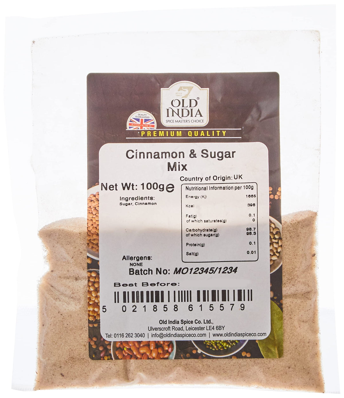 Old India Cinnamon & Sugar Mix - 100g | Natural | GMO Free 1