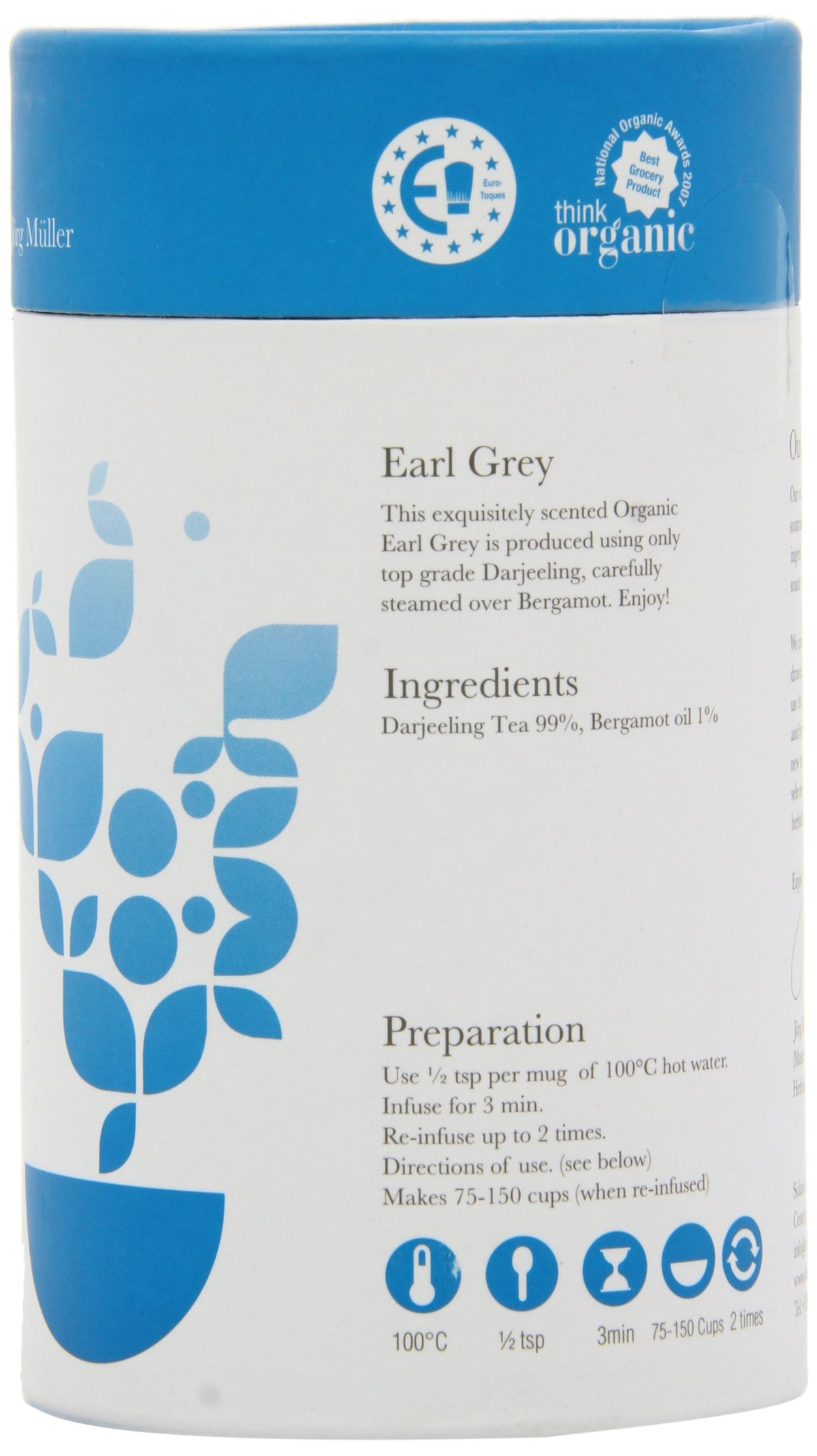 Solaris Tea Organic Loose Whole Leaf Earl Grey - 100g | Antioxidant Rich | Bergamot Infused 3
