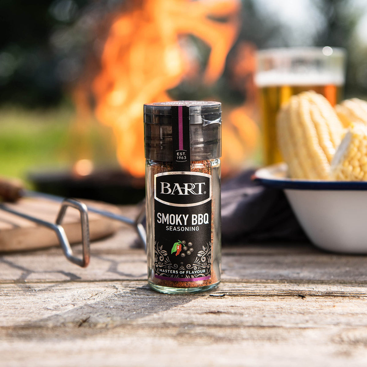 BART Barbecue Seasoning - Sweet & Smoky Blend, 50g Jar (Pack of 6) 3